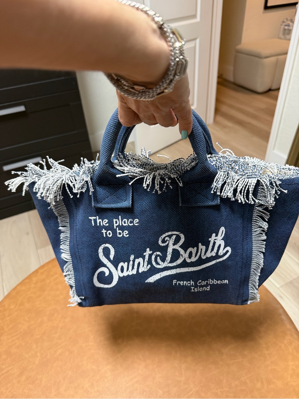 Saint Barth denim bag